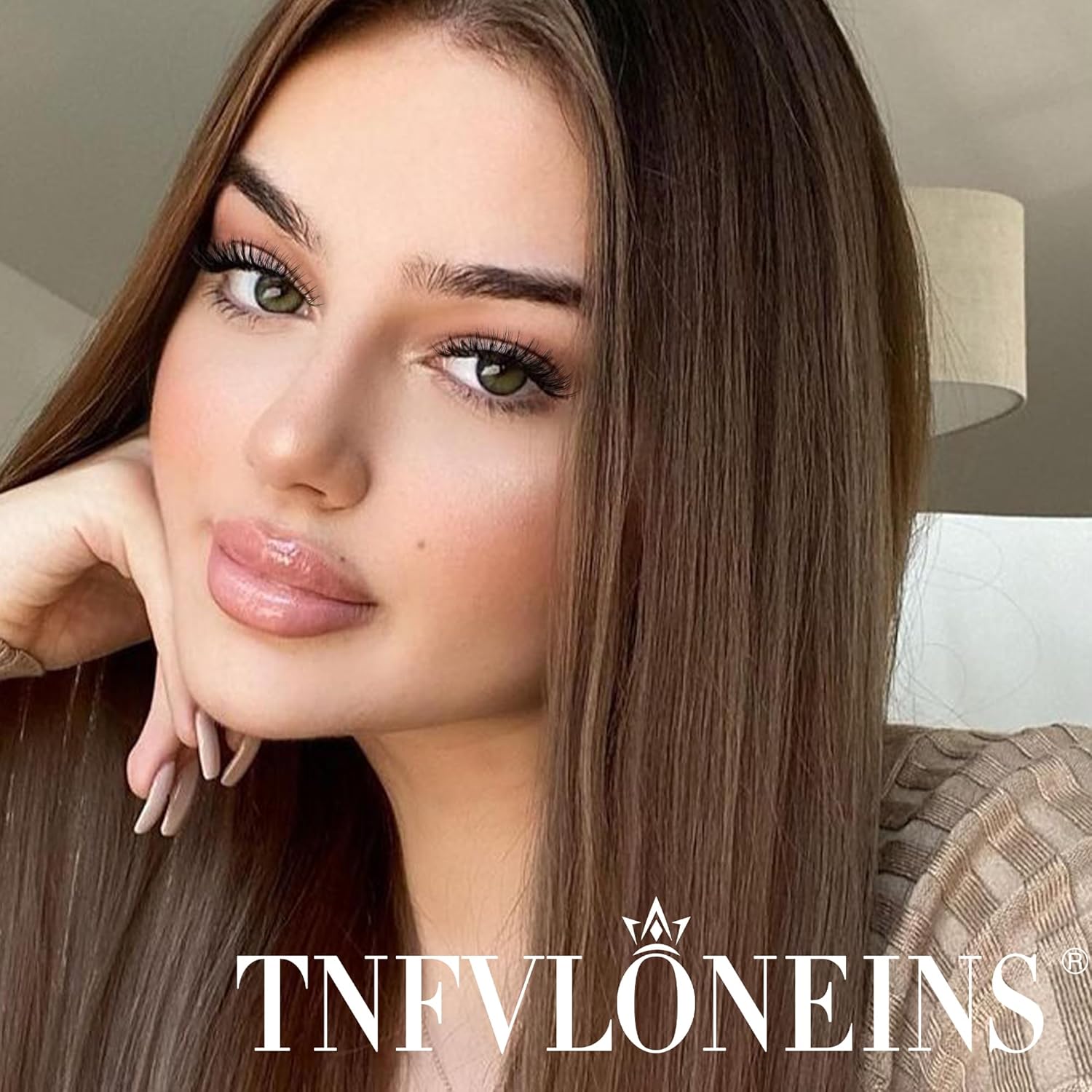 Wispy Lash Extension Kit Natural Lash Clusters 180Pcs Individual Lashes Clusters Kit Natural Eyelash Extension Kit C Curl Cluster Eyelash Extensions with Bond and Seal and Tweezers by TNFVLONEINS - Glowelle