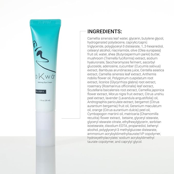 4Life - aKwa Refining Eye Cream - Hydrates & Smooths Eye Area, Plant-Based Formula with Collagen-Rich Tremella, Vitamin C & Green Tea - 1 fl oz