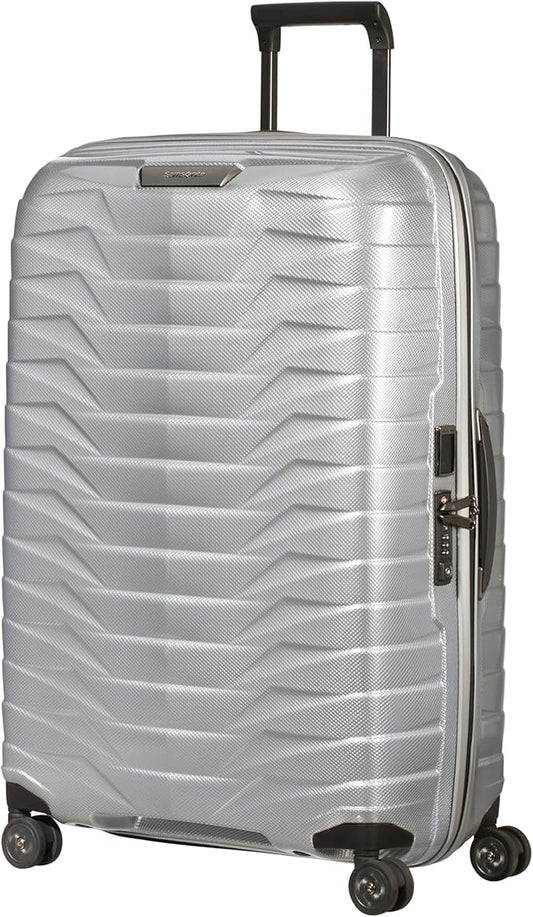 Samsonite Proxis X-Large Hardside Luggage with Dual Spinner Wheels - Innovative Roxkin™ Lightweight Shell With Ultimate Durability- Includes TSA Lock, Ergonomic Telescoping Handle -Silver
