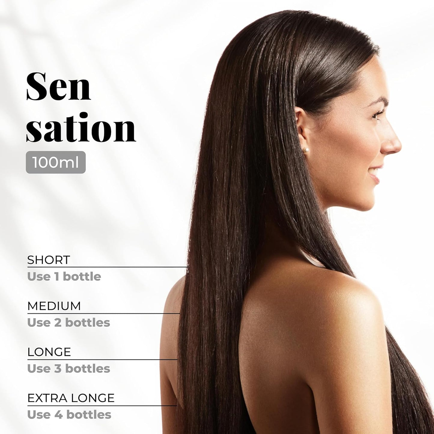 Expert Hair Sensation, Brazilian Keratin Hair Treatment - Anti Frizz for All Hair Types – Long-Lasting Straightening - Keratina Para Alisar El Pelo, Emulsion Zero Alisado (100ml/3.38 oz)