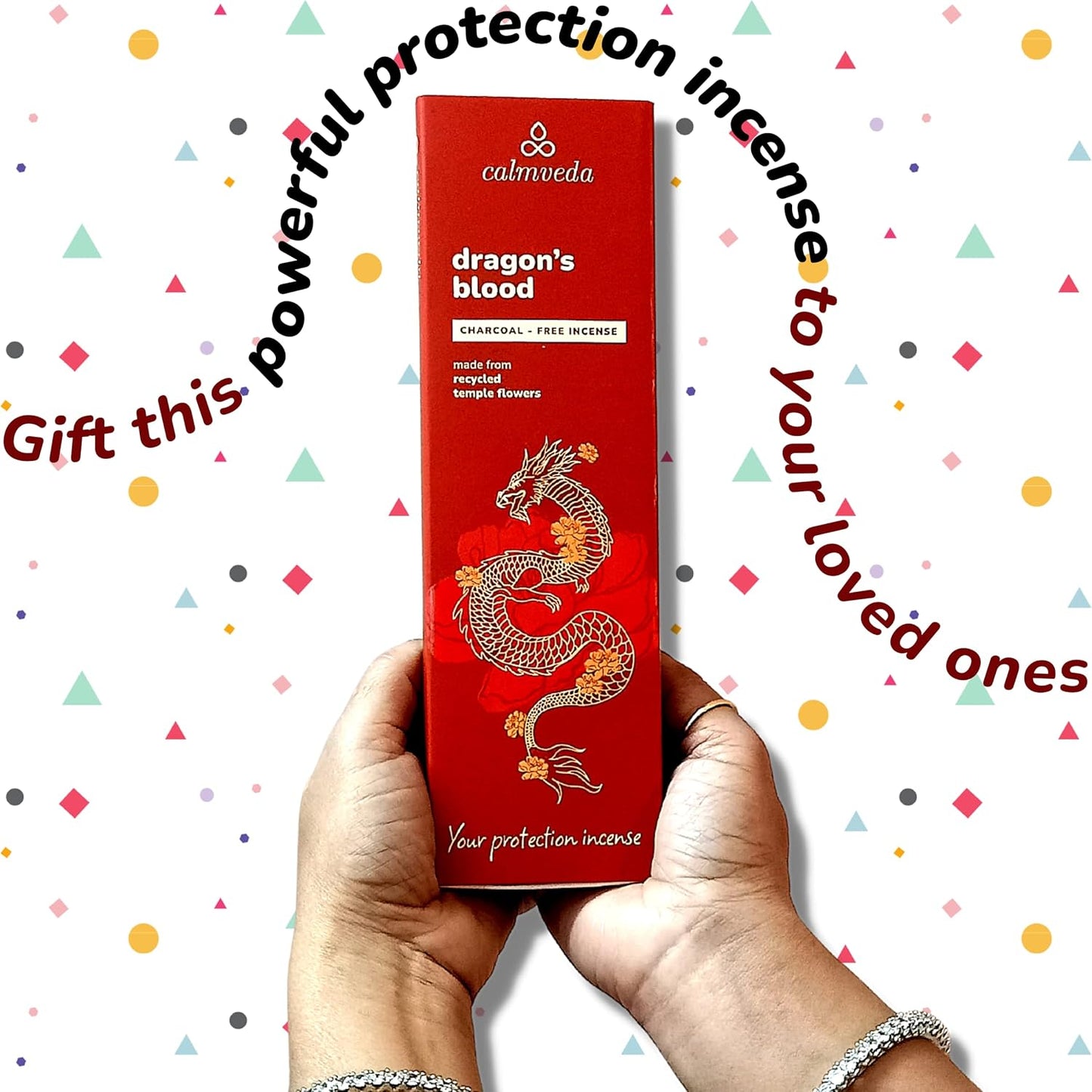 Peru Dragons Blood Incense Sticks - (80 Scented Sticks) Charcoal Free, Made from Upcycled Flowers | Sweet, Spicy & Ambery Notes | Protection Incense Sticks for Bad Energy Cleansing (Sangre de Grado) - Glowelle