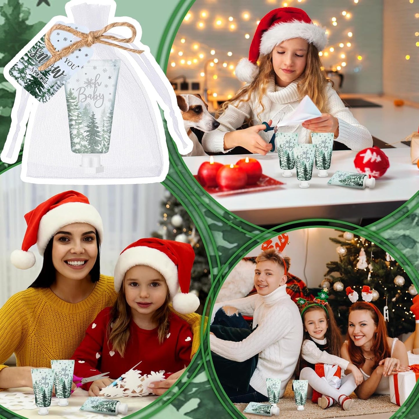 48 Sets Baby Shower Hand Cream Party Favors for Guests Gift Bulk Travel Size Hand Lotion Set for Baby Shower Wedding Christmas(Forest Baby) - Glowelle