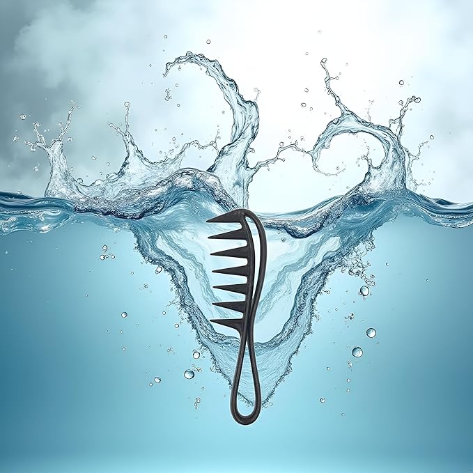 Black Large Tooth Detangle Comb Shampoo Wide Teeth Comb Hair Salon Shampoo Unbreakable Styling Tools and Appliances