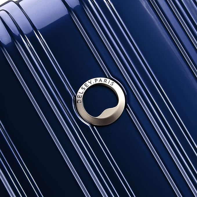 DELSEY PARIS Helium Aero Hardside Expandable Luggage with Spinner Wheels, Blue Cobalt, 3-Piece Set (21/24/28)