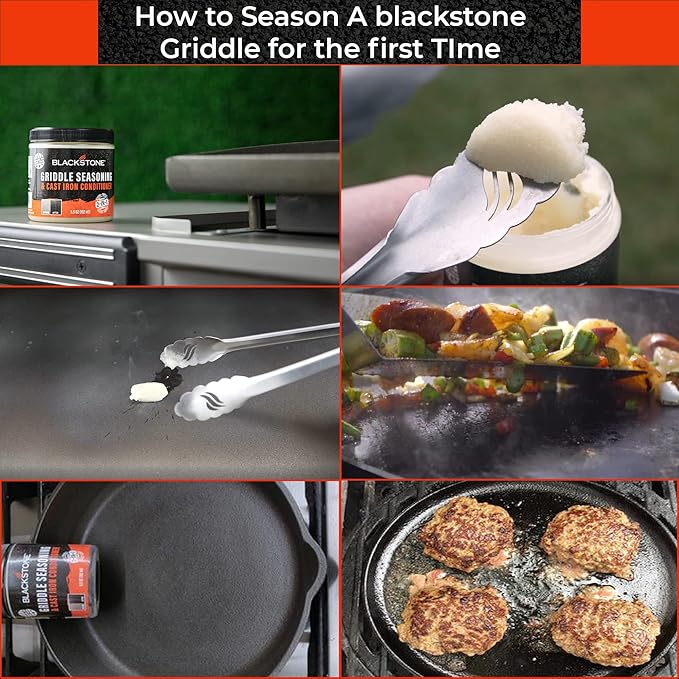 Blackstone 2-IN-1 Griddle & Cast Iron Seasoning Conditioner 6.5 OZ– Effective Seasoning Rub Formula – Food Safe – Easy to Use – with Satisfying Customers Travel Tissue Pack