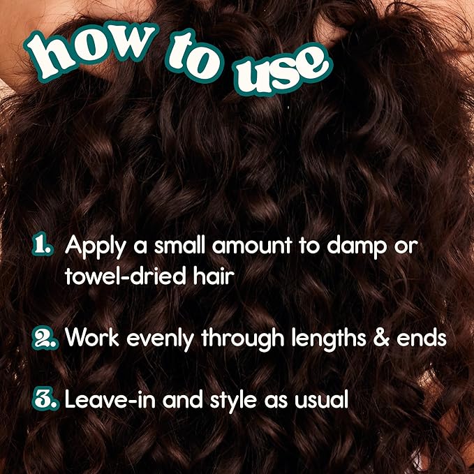 Nature Spell Curl Enhancing Leave-In Cream, Sulfate & Paraben Free, Protects from Heat Damage, Smoothing & Styling Kinks, Coils & Curls, with Coconut Oil & Aloe Vera, Color Safe, Vegan, 13.52 fl oz