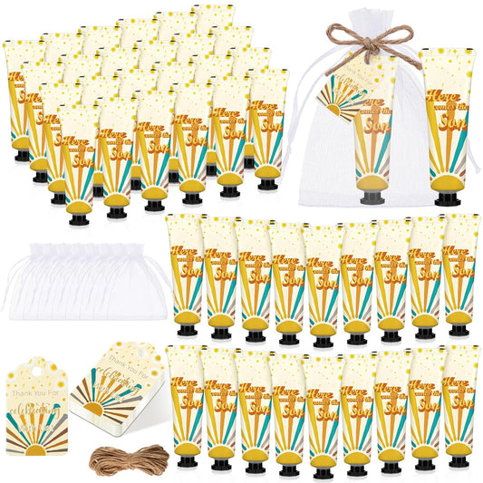48 Sets Baby Shower Hand Cream Party Favors for Guests Gift Bulk Travel Size Hand Lotion Set for Baby Shower Wedding Christmas(Here Comes the Son) - Glowelle
