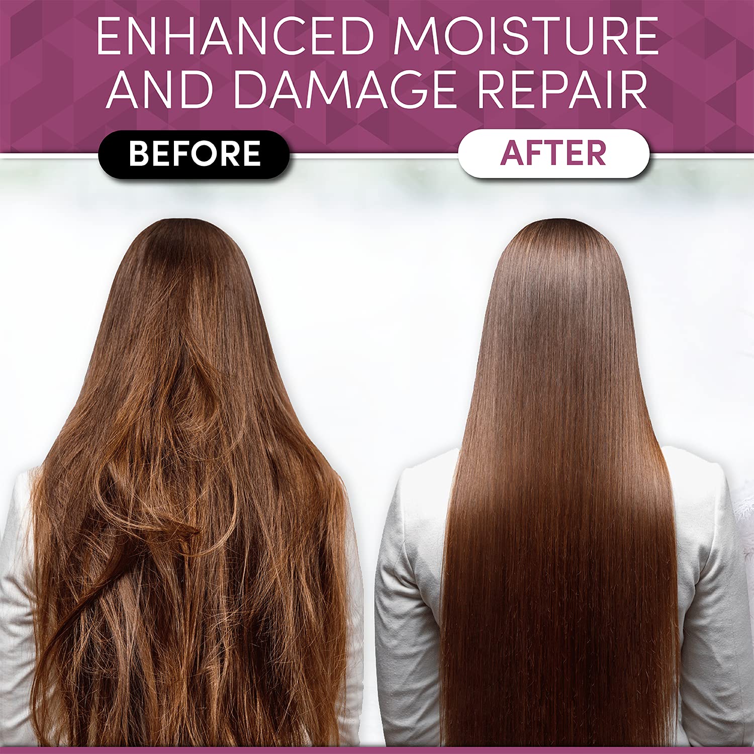 Brazilian Natural Keratin Hair Treatment Kit for Straightening Curls and Frizz, Reducing Dry Damage, Nourish and Hydrate Root to Tip, Support Color Treated Styles - 1 liter 3 Steps 3 x 500ml - Glowelle