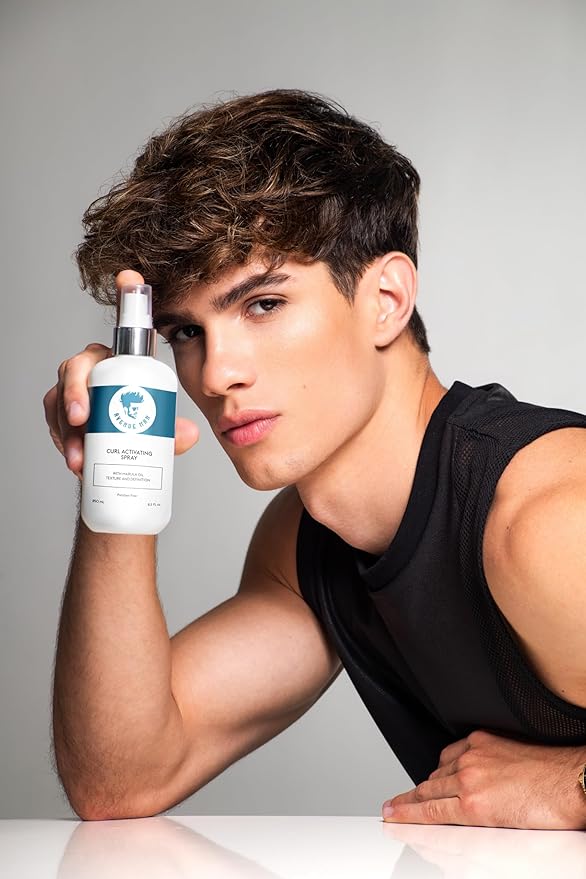 Avenue Man Curl Activating Spray - Frizz Free Activator for Defined, Irresistible Curls - Leave-In Conditioner with Marula Oil
