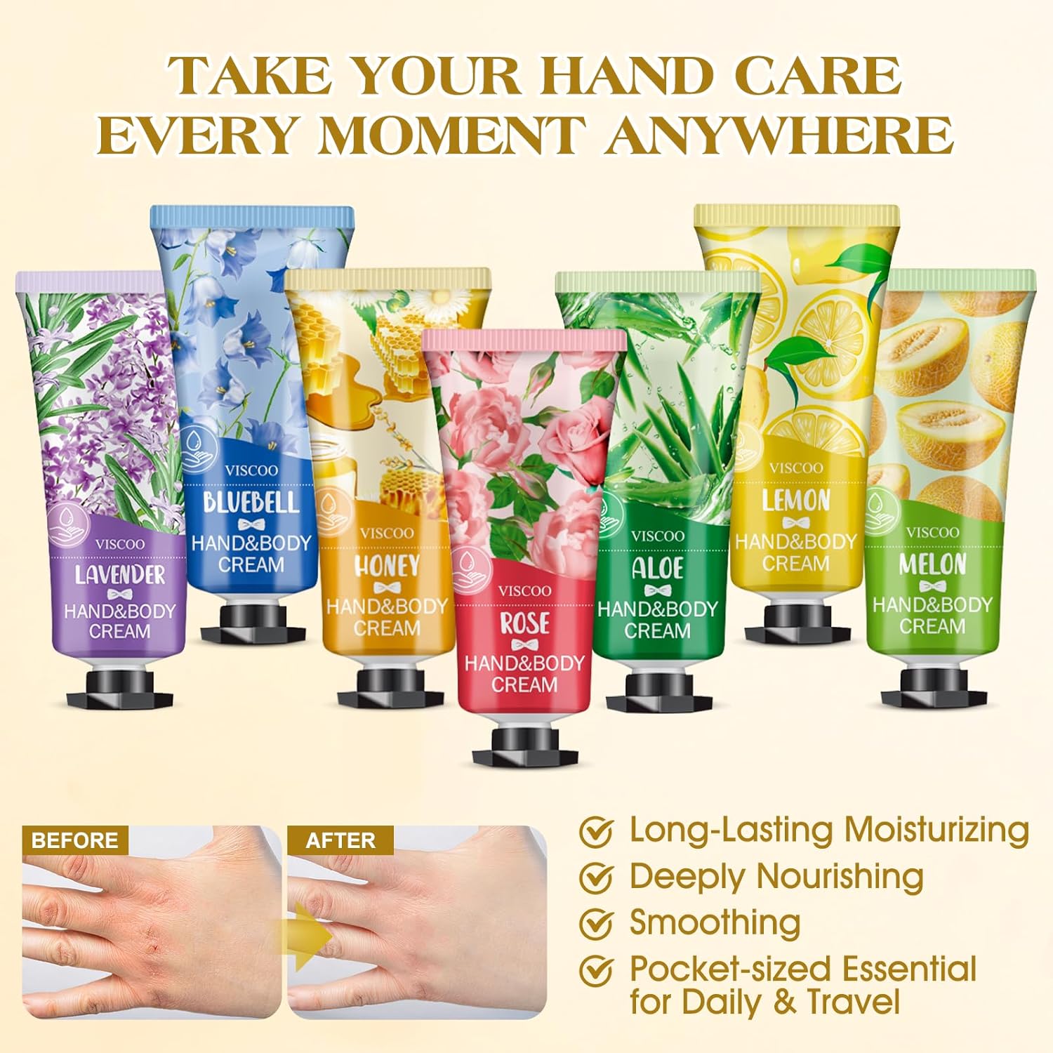 84 Pack Bulk Hand Cream Gifts Set for Women,End of Year Teacher Gifts,Teacher Appreciation Gifts,Graduation Gifts,Bridesmaid Gifts,Mom Gifts,Moisturizing Hand Lotion Travel Size Birthday Gifts - Glowelle
