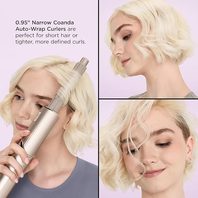 Shark FlexStyle Air Styling & Drying System, Powerful Hair Blow Dryer & Multi-Styler with Auto-Wrap Curlers, Curl-Defining Diffuser, Oval Brush, & Concentrator Attachment, Stone, HD435