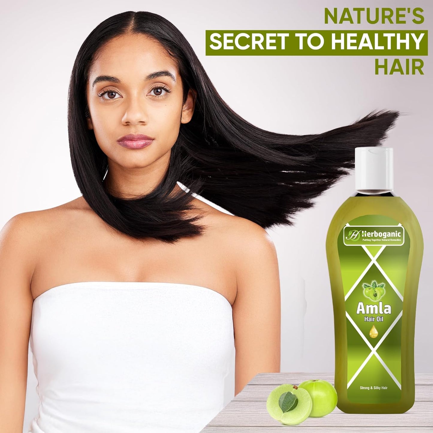 Amla Herbal Hair Oil, Stimulated Hair Growth, Reducing Hair Loss, Improve Scalp Circulation by Herboganic 5 Fl. Oz…