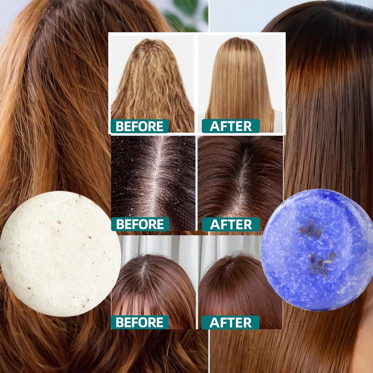 2 Pack Rosemary Lavender Hair Shampoo Bar,Deep Cleansing for Scalp Hair Loss Shampoo Soap,Organic Shampoo Oil Control for Hair Growth,Refreshing and Hydrating Bar,Gifts for Women Men - Glowelle