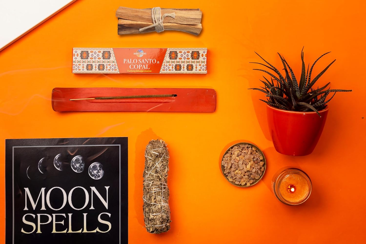 Sacred Elements Palo Santo & Copal Incense Sticks – 12 Pack | Natural Holy Palo Santo for Cleansing, Meditation, Smudging & Aromatherapy | Premium Copal Resin Blend | Long-Lasting Fragrance - Glowelle