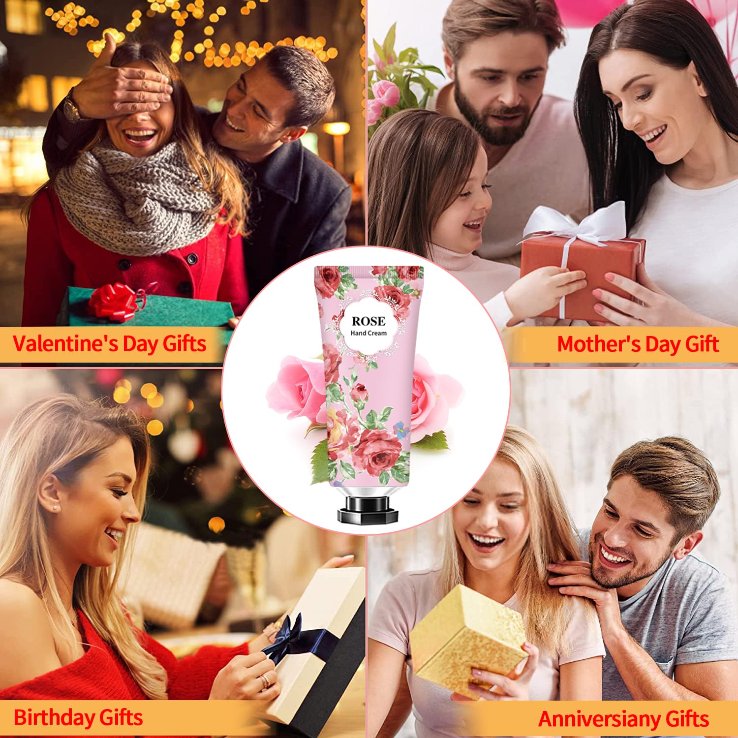 12 Pack Hand Cream for Dry Cracked Hands,Stocking Stuffers for Women,Bridesmaid Gifts,Small Gifts;Gifts for Women,Nurse Gifts,Teacher Appreciation Gifts,Natural Hand Lotion Travel Size - Glowelle