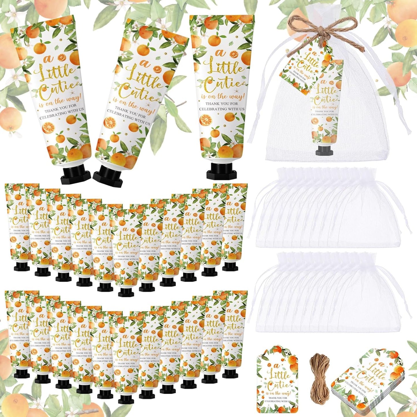 48 Sets Baby Shower Hand Cream Party Favors for Guests Gift Bulk Travel Size Hand Lotion Set for Baby Shower Wedding Christmas(Little Cutie) - Glowelle
