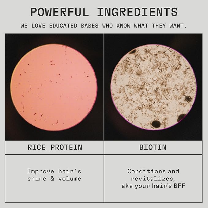 Bold Volume Hair Conditioner, EWG Verified, Infused with Rice Protein and Biotin, For Fine Hair, Volumizing + Texture, Clean Ingredients, Vegan, Fruity Scent, 8 Fl Oz