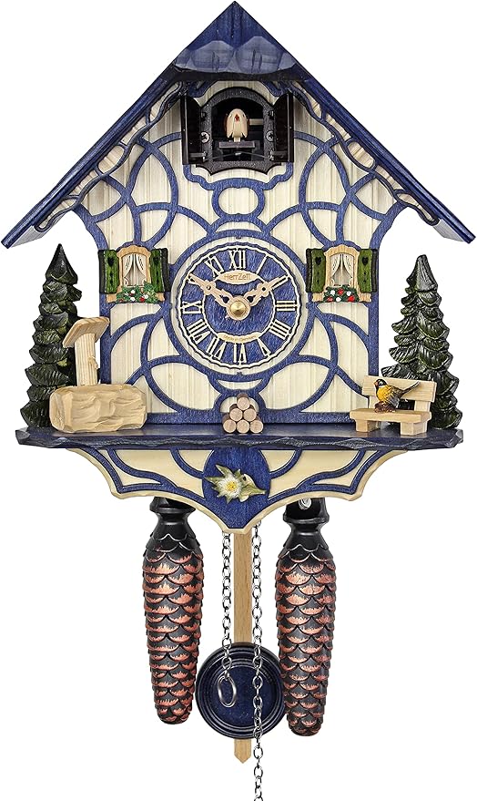Quartz Cuckoo Clock - Magic Blue AH 34 QM