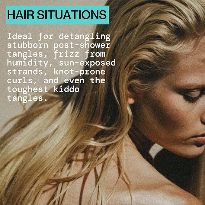 Pacifica Hair Detangler Spray & Leave-In Conditioner Bundle – Tangle-Releasing Hydrating Leave On Conditioning Elixir for Frizz Control, Knotty Hair Repair & Smooth, Shiny Finish Vegan All Hair Types