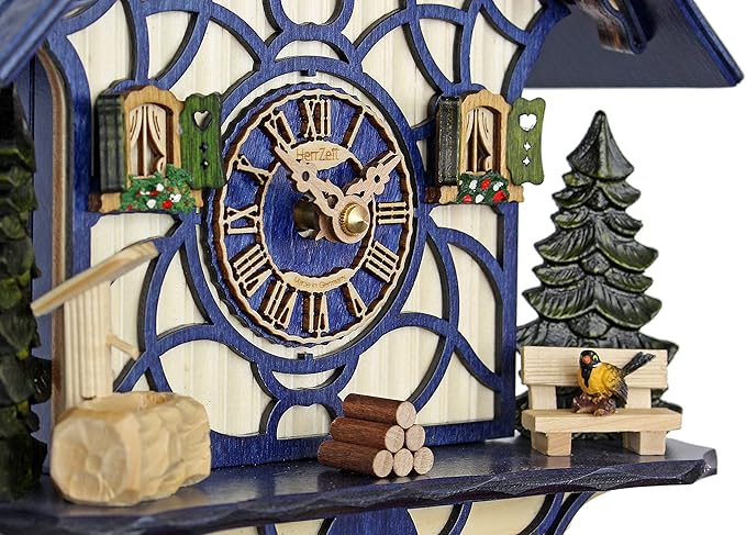 Quartz Cuckoo Clock - Magic Blue AH 34 QM