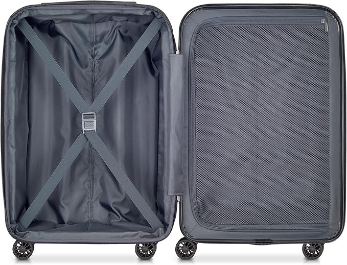 DELSEY PARIS Helium Aero Hardside Expandable Luggage with Spinner Wheels, Blue Cobalt, 3-Piece Set (21/24/28)