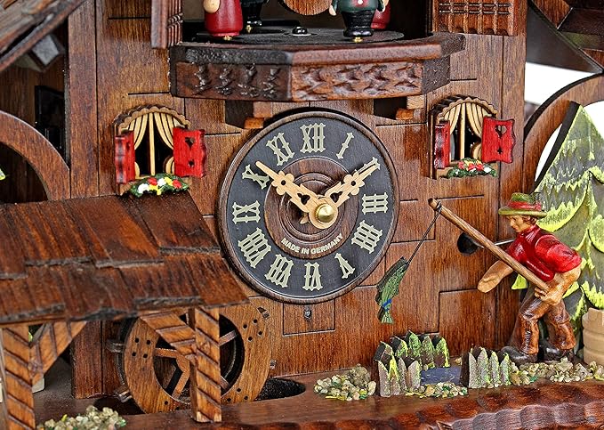 Engstler Quartz Cuckoo Clock - The Successful Fisherman
