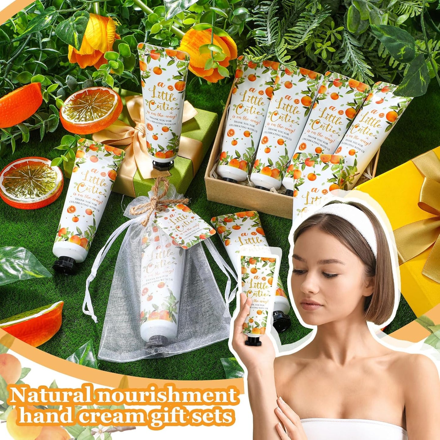 48 Sets Baby Shower Hand Cream Party Favors for Guests Gift Bulk Travel Size Hand Lotion Set for Baby Shower Wedding Christmas(Little Cutie) - Glowelle