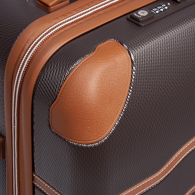 DELSEY PARIS Chatelet Air 2.0 Hardside Luggage with Spinner Wheels, Chocolate Brown, 2 Piece Set, (20/28)