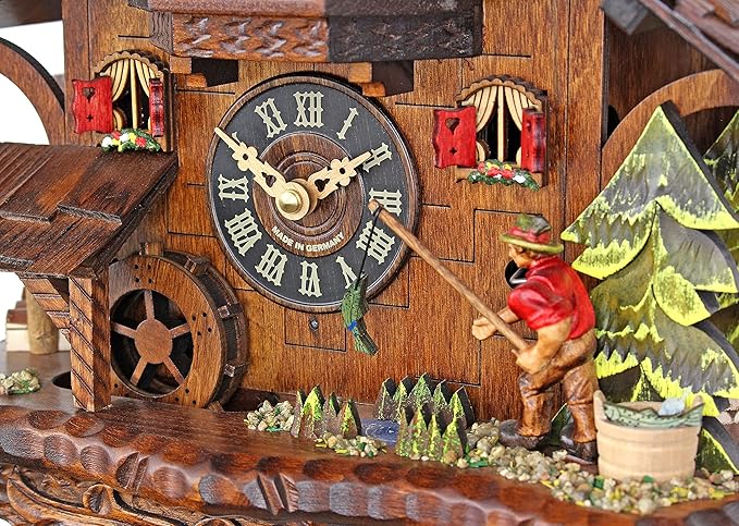 Engstler Quartz Cuckoo Clock - The Successful Fisherman