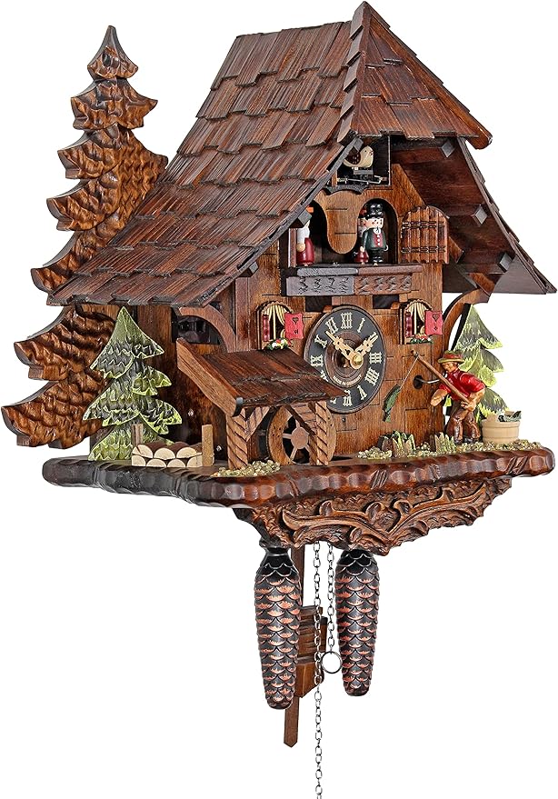 Engstler Quartz Cuckoo Clock - The Successful Fisherman