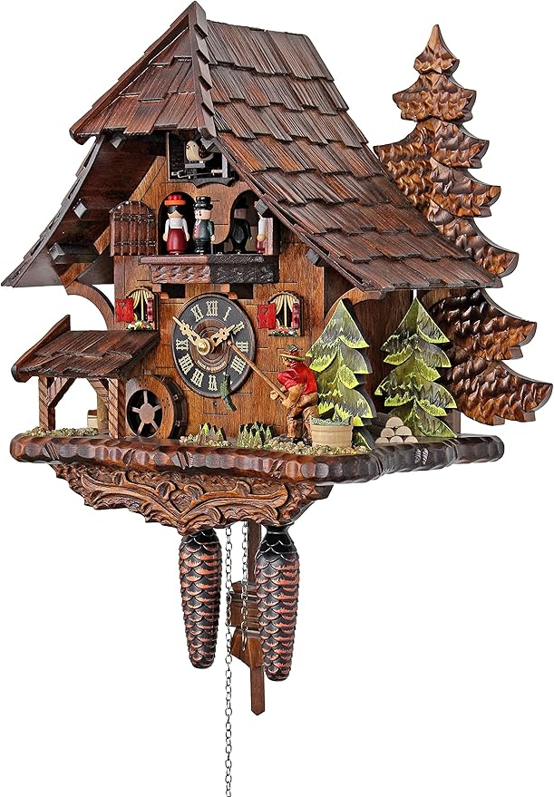 Engstler Quartz Cuckoo Clock - The Successful Fisherman