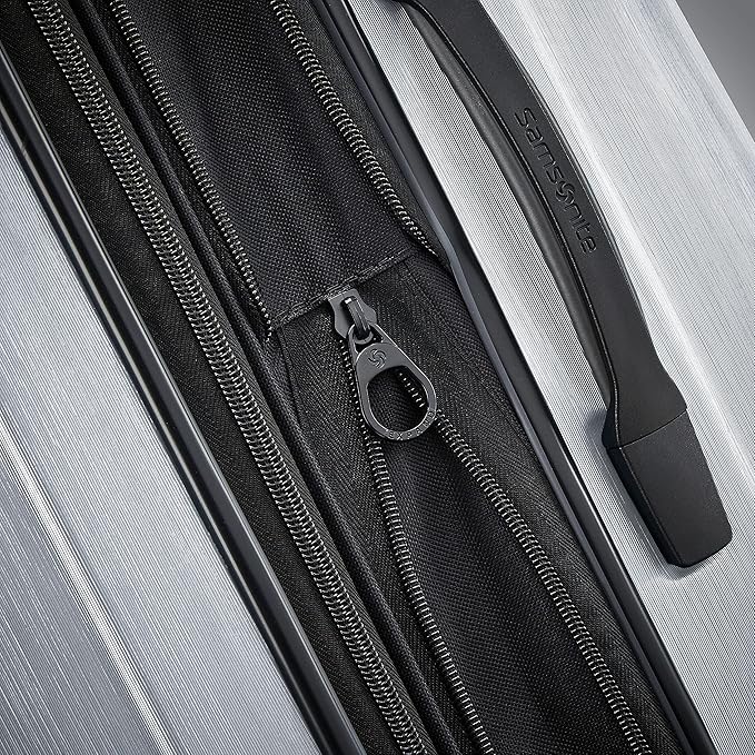 Samsonite Centric 2 Hardside Expandable Luggage with Spinner Wheels, Silver, 2-Piece Set (20/24)